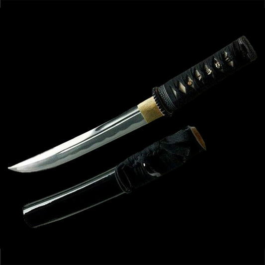 Handforged T-10 Steel Black Tanto