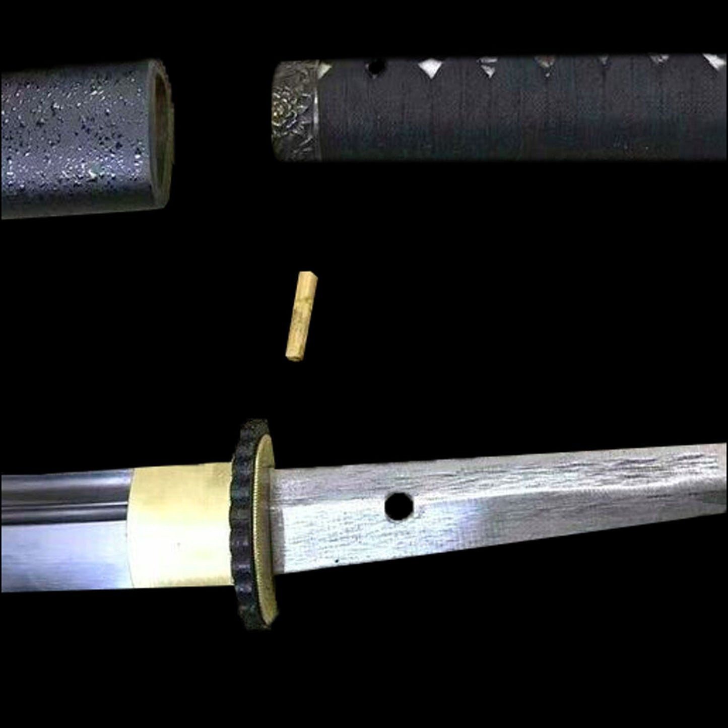Handforged T-10 Steel Black Tanto