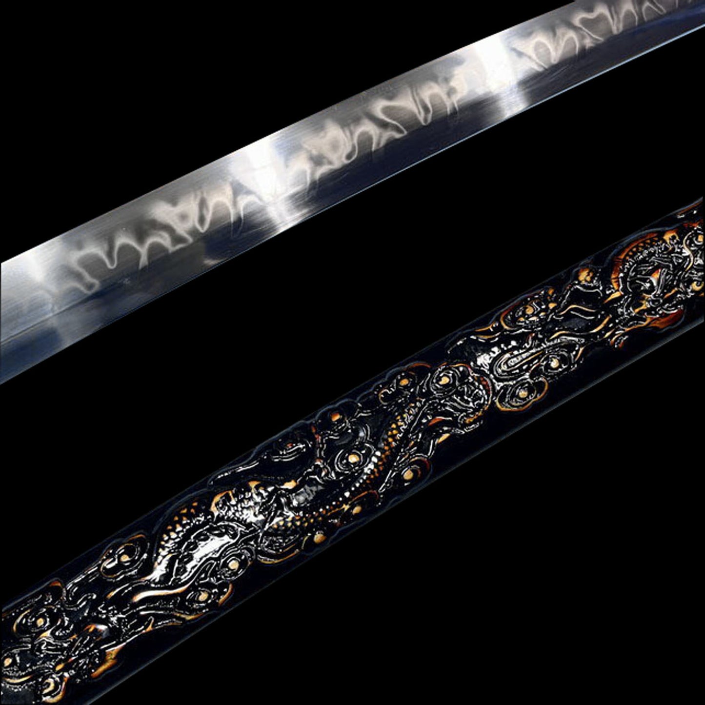 Toran Style Hamon Dragon Katana