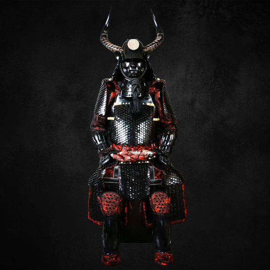 Dragon Scale Samurai Armor with Horns